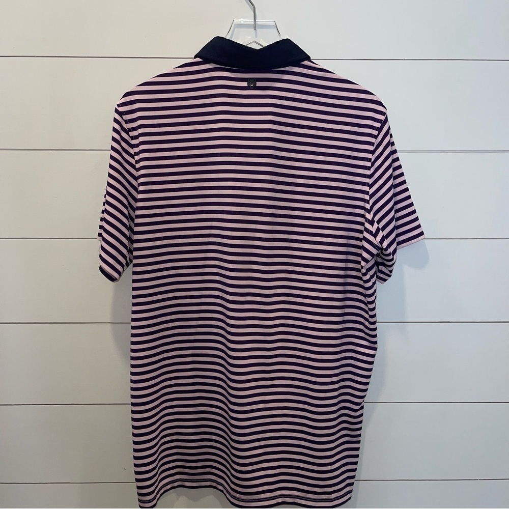 Greyson Bixby Santa Ana Performance Striped Polo Shirt Mens Size Medium - Picture 6 of 7